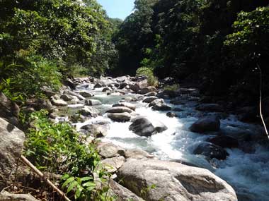 Crystal clear river water fun